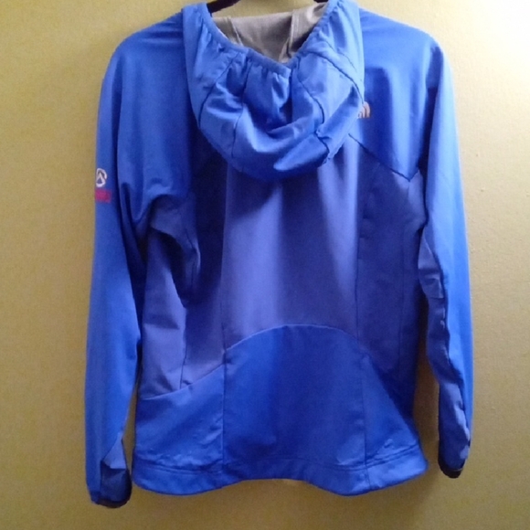 Mens M The North Face Blue Lightweight Jacket Zip Up Pocketed Hooded - Picture 5 of 5